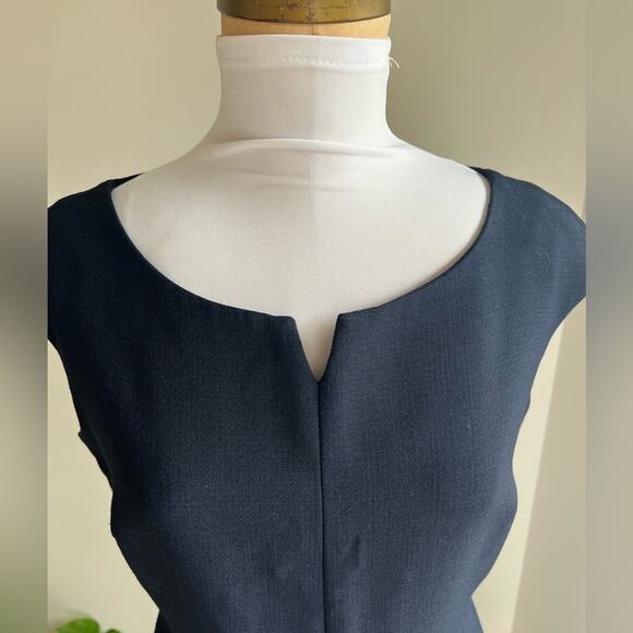 TORY BURCH NAVY CAP SLEEVE DRESS SIZE 4 - Picture 5 of 10